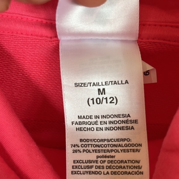 Brand New Adidas Girls Short Sleeve Sweatshirt 3 Stripes Pink Metallic Logo - Picture 6 of 12